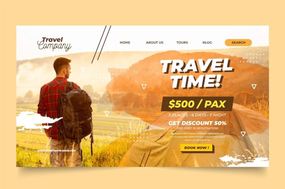 光影邀约，即刻出发 带照片登陆页如何为旅游销售按下快进键